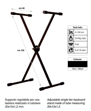 SPT100 Keyboard Stand Specifications